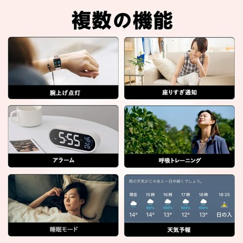 Euker スマートウォッチ android iphone対応 血中酸素 24時間健康管理 歩数計 IP68防水 アラーム 消費カロリー 心拍数 天気予報 睡眠モニター 音楽再生 着信通知 - 画像 (5)