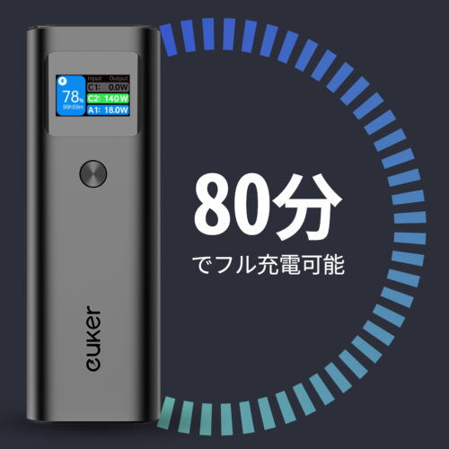 Euker モバイルバッテリー 大容量 PD140W 25200mah 急速充電 3台同時充電 - 画像 (6)