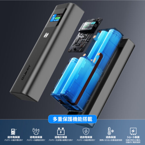 Euker モバイルバッテリー 大容量 PD140W 25200mah 急速充電 3台同時充電 - 画像 (7)