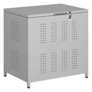 ゴミ箱 大型 屋外 160L ゴミステーション 組立式 ごみ収集ボックス 蓋付き カラス・野良猫対策 分別ダストボックス 庭・公共施設用