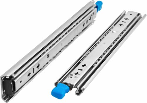 スライドレール 350mm 幅53mm ロック付き かんぜんな拡張ボール伸縮式 3段引き 耐荷重90kg 左右1セット