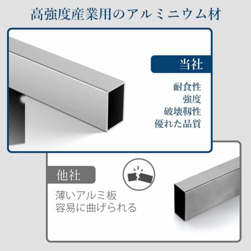 アルミ 伸縮式 足場板 長さ調節可能 1.2-2.1m 耐荷重200Kg 両面使用可能 固定バンド付き 滑り止め 収納簡単 作業用 - 画像 (5)