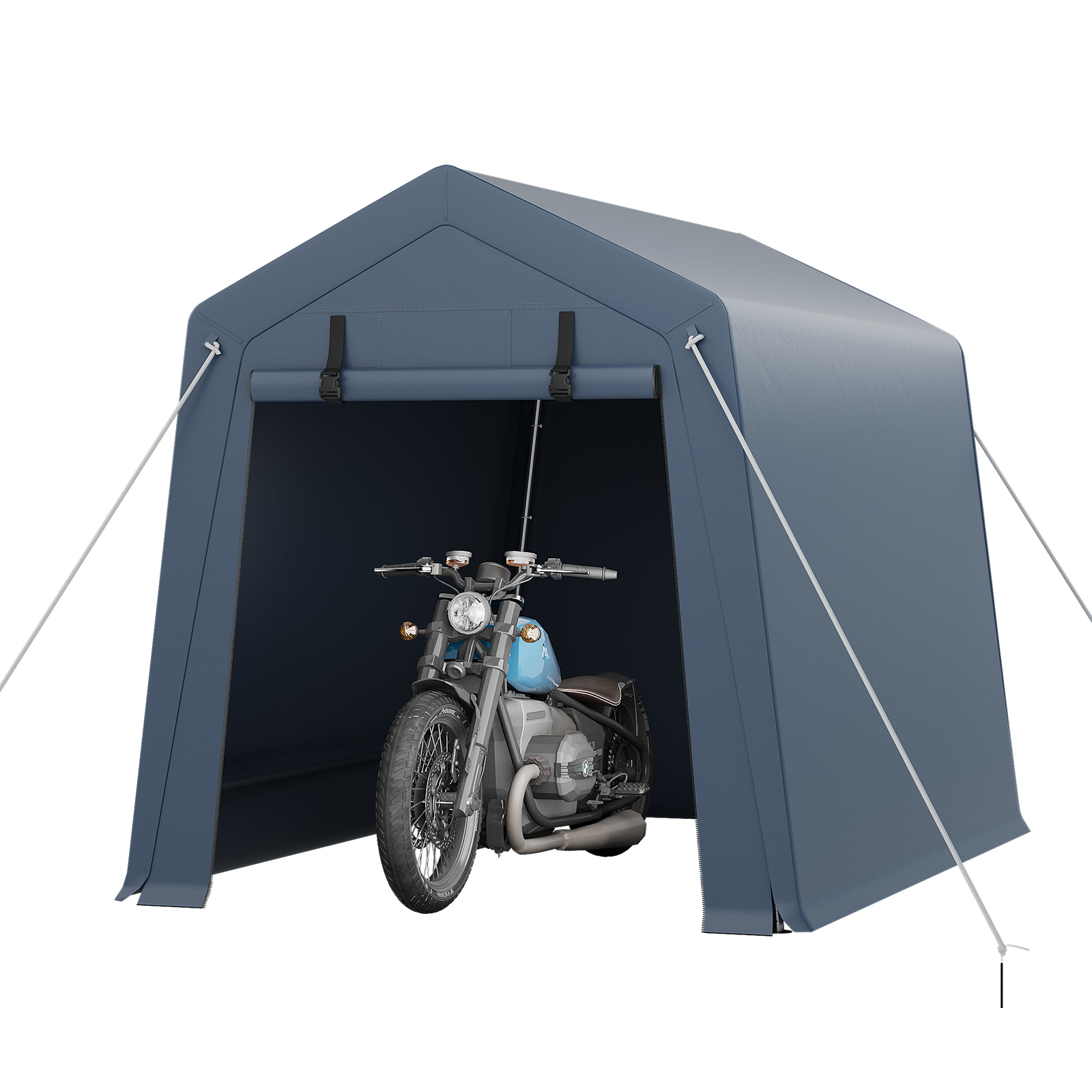 バイクガレージ サイクルポート1台用〜3台用 自転車テント 自転車置き場 収納 物置 屋外 家庭用 防水 日よけ 幅183x奥行き183x高213cm